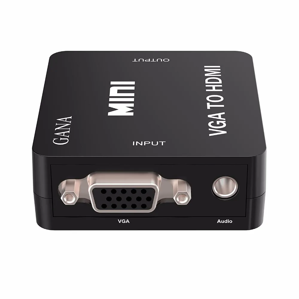 Мини 1080P VGA в HDMI конвертер VGA2HDMI конвертер разъем с аудио для ПК ноутбука к HDTV проектору