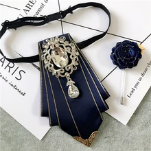 Новинка,, модный мужской корейский галстук бабочка, брошь, набор для мужчин, жених, свадебные стразы, платье, декоративный ошейник