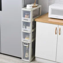 18 см ширина слот ящик для хранения шкаф шкив шкаф с отделкой коробка для игрушек обувной шкаф Пластиковые Ящики Шкаф drower Органайзер