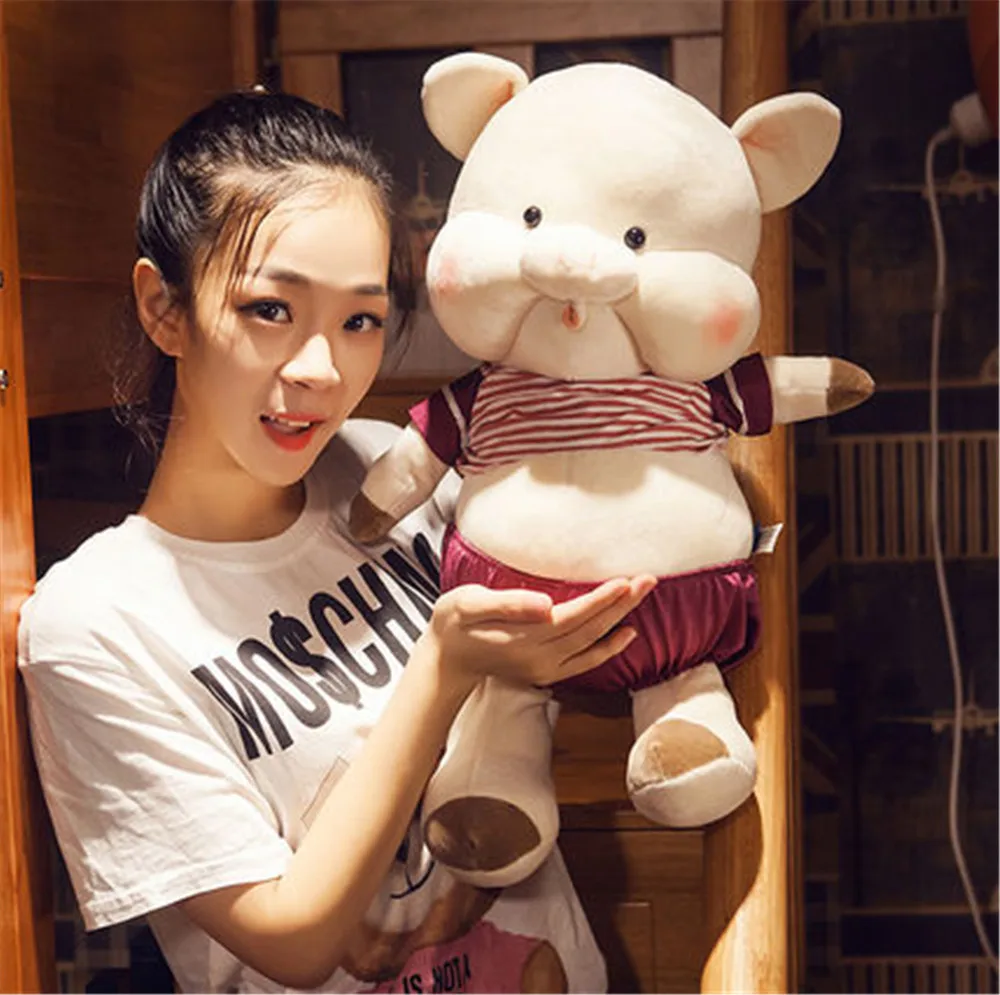 Fancytrader Soft Stuffed Pig Plush Animals Toy Big Fat Piggy Doll 50cm Kids Birthday Christmas Gift1
