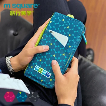 

M Square Travel Passport Cover RFID Credit Card Holder RFID Blocking Organizer Wallets ID Business Card Holder