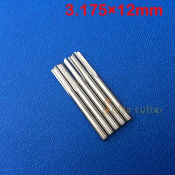 

10Pcs 3.175*12mm Double Flute Straight Router Bit Carbide End Mills Tools, Wood MDF Cutter on CNC Milling Slot Cutting