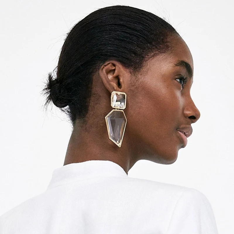 

JUJIA 2019 Za Earrings For Women Dangle Earrings 2018 Wedding Party Dangle Drop Earrings Metal Accessory Wholesale