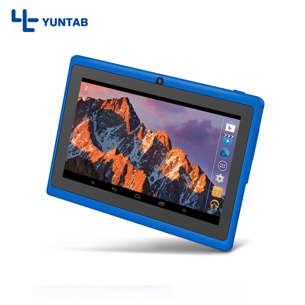 Доставка из США Yuntab 7 "A33 4 ядра 1,5 ГГц пять Цвета Q88 7 дюймов Tablet PC 1024x600 двойной Камера 2500 мАч 8 ГБ