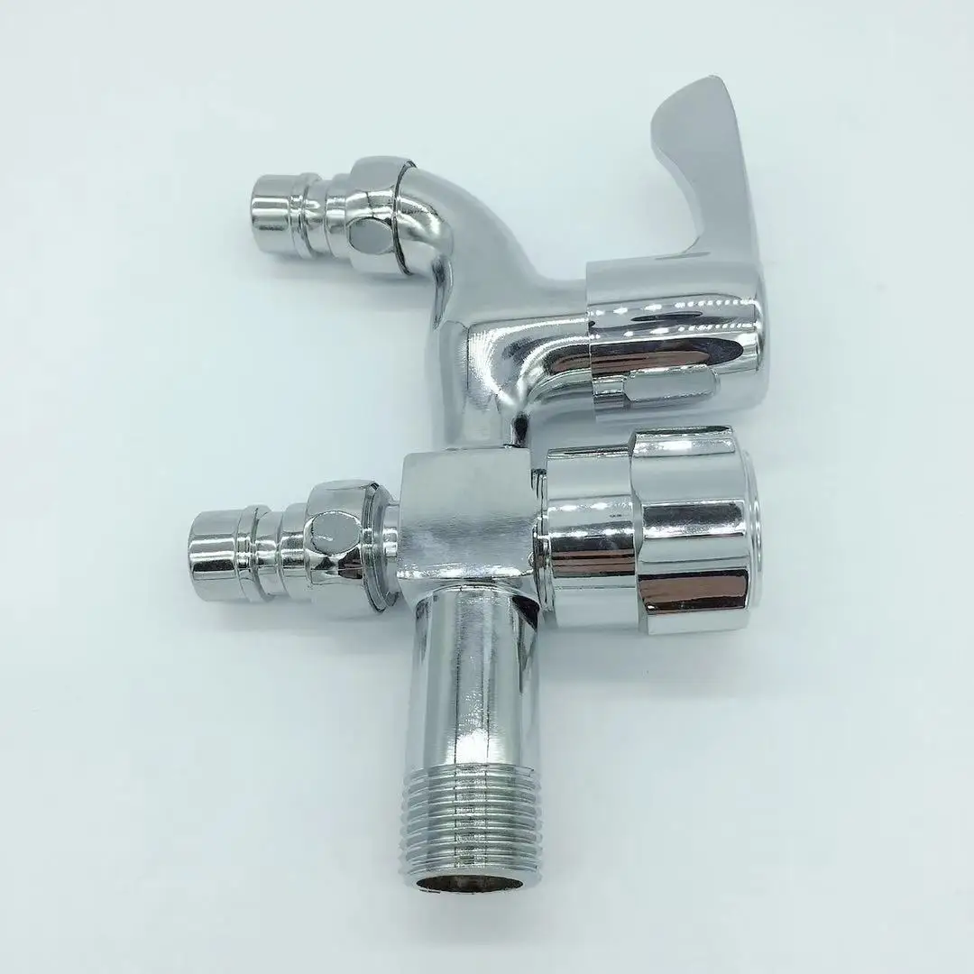 

Double tap with multi-function one in two out double tap washing machine faucet