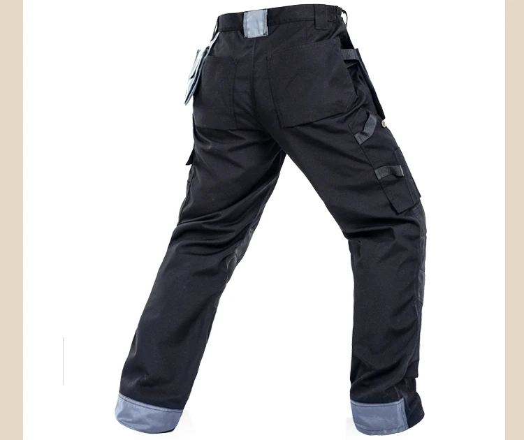 Men working pants multi-pockets wear-resistant worker mechanic cargo pants work wear trousers high quality machine repair pants  (11)