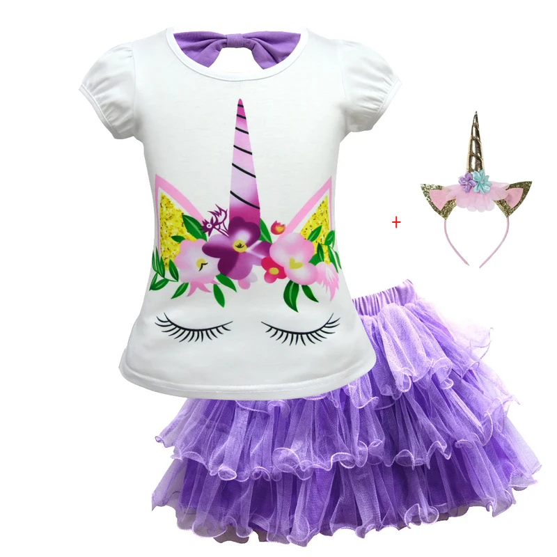 Г. Платья с единорогом; вечерние платья принцессы; детское праздничное платье с единорогом для девочек; элегантный костюм для девочек; летние платья
