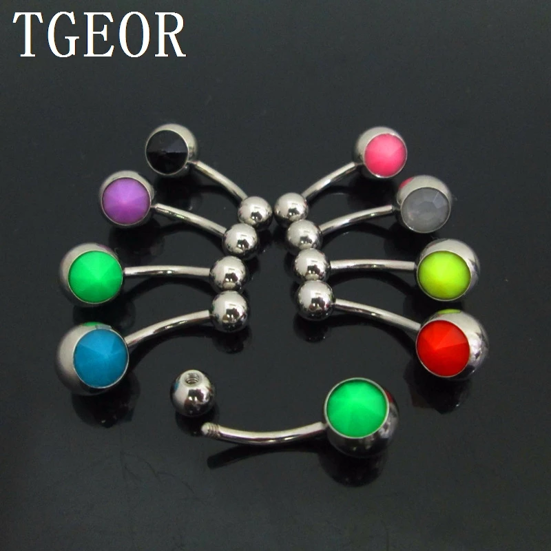 free shipping wholesale 14G 20pcs SINGLE gem colors fake natural stone navel ring surgical free shipping wholesale 14G 20pcs SINGLE gem colors fake natural stone navel ring surgical