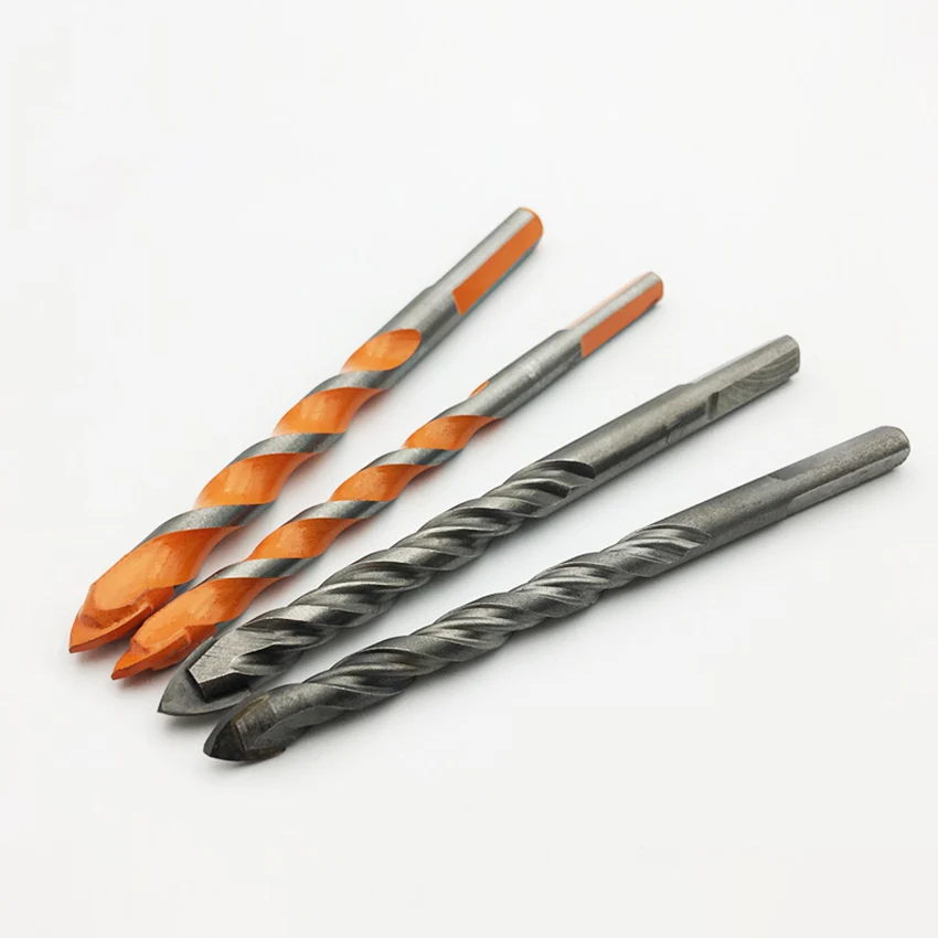 6/8/10/12mm Twist Drills Prostormer Tile Drill Bits Carbide Triangle Tile Drill Ceramic Concrete Drilling Tools Accessories NEW 7 pc set carbide ceramic tile hole drill bit household construction essential accessories household diy tools glass drills