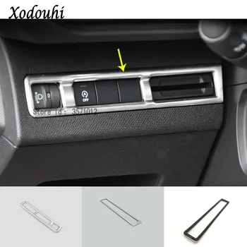 

For Peugeot 3008 GT 3008GT 2016 2017 2018 2019 2020 Car Stick Cover Front Head Fog Intelligent Light Switch Trim Frame Lamp