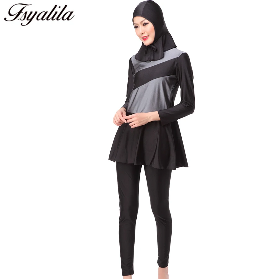 

Muslim Swimwear Islamic Swimsuit Modest Arab Women Swimwear Hijab Swimsuit Islam Ladies Summer Beach Wear Long Sleeve Long Pants
