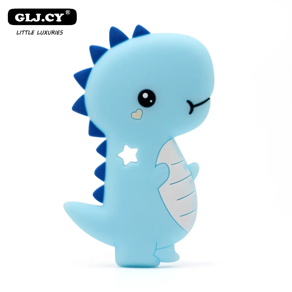 

dentition Silicone Teethers Animals Dinosaur Cartoon Shape Food Grade Rod BPA Free Baby teething