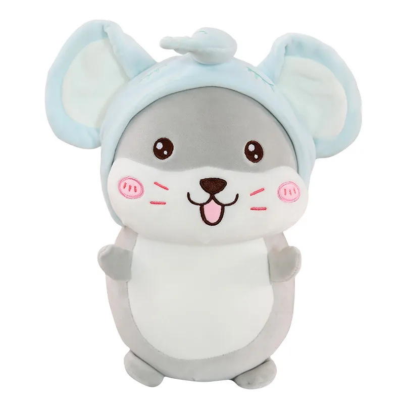 

1pc Hot Sale New Mouse Cosplay Elephant&Bear Doll Plush Baby Kawaii Mouse Hamster Stuffed Toys Soft Animal Kids Birthday Gifts