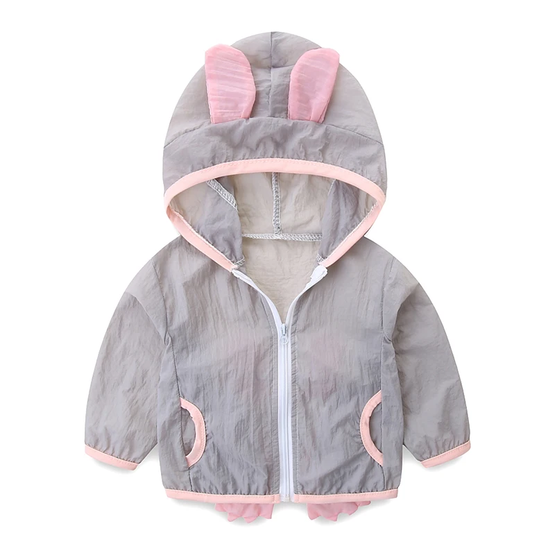 

Girls Summer Clothing Sunscreen Coat Sun-Proof Outerwear Clothes Breathable Thin Ultraviolet-Proof Windbreaker Cardigan For 2-5T