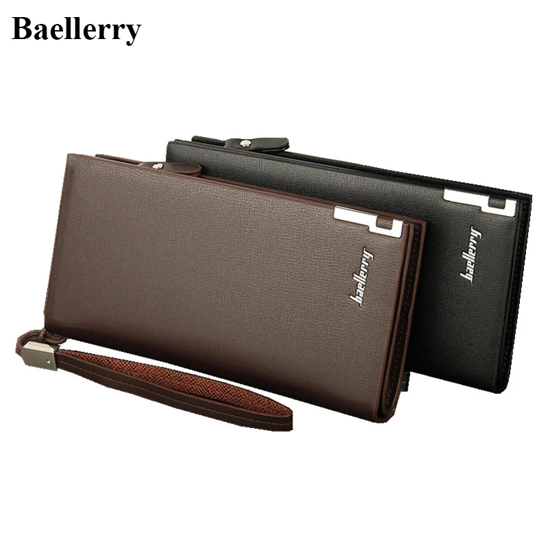 Buy Baellerry Leather Wallets Men Brand Zipper Long