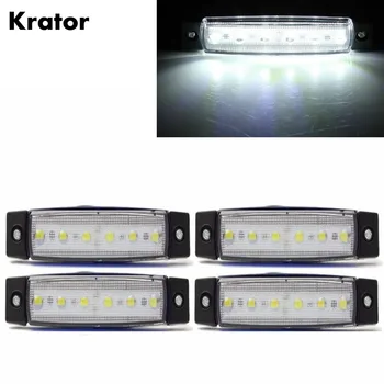 

Krator 4PCS 12V 6 LED Lamp Brake Side Marker Light Truck Trailer Indicators Waterproof