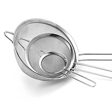 Ситечко из нержавеющей стали, серебро, набор из 3 B030-5