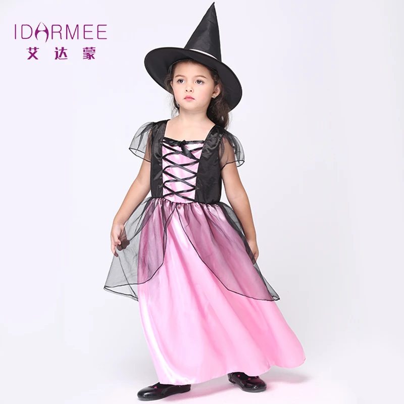 IDARMEE 여자 마녀 의상 할로윈 의상 코스프레 어린이 마녀 