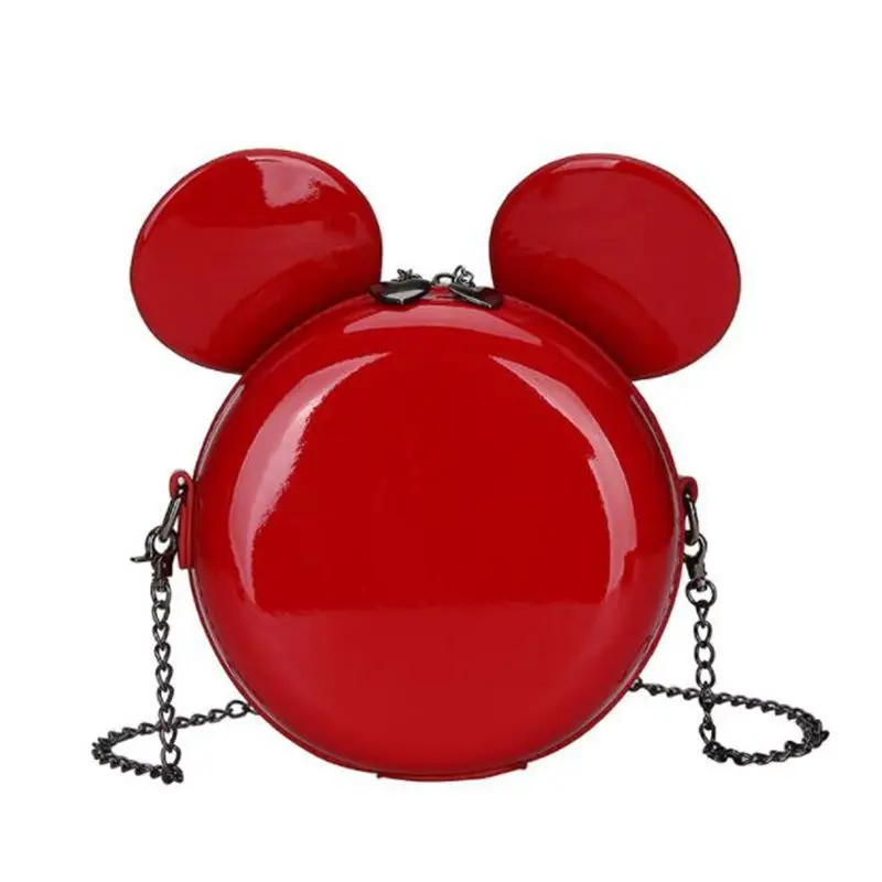 

Fashion Design Women Mickey Shaped Bag Cute Funny Women Evening Bag Clutch Purse Chain Shoulder Bag for Birthday Gift X360
