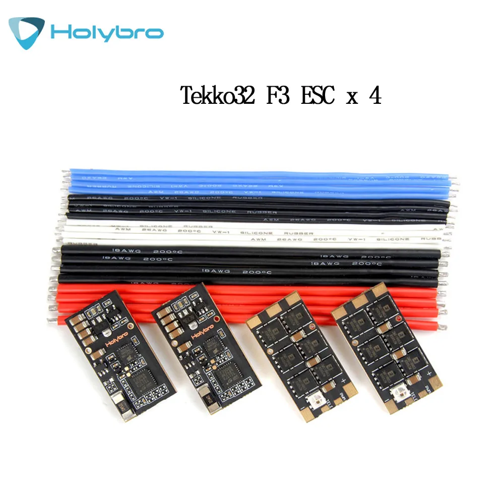 

4Pcs Holybro Tekko32 F3 35A ESC BLHeli_32 3-6S F3 MCU Dshot1200 Build In Current Sensor WS2812B LED for rc Eachine racing drone