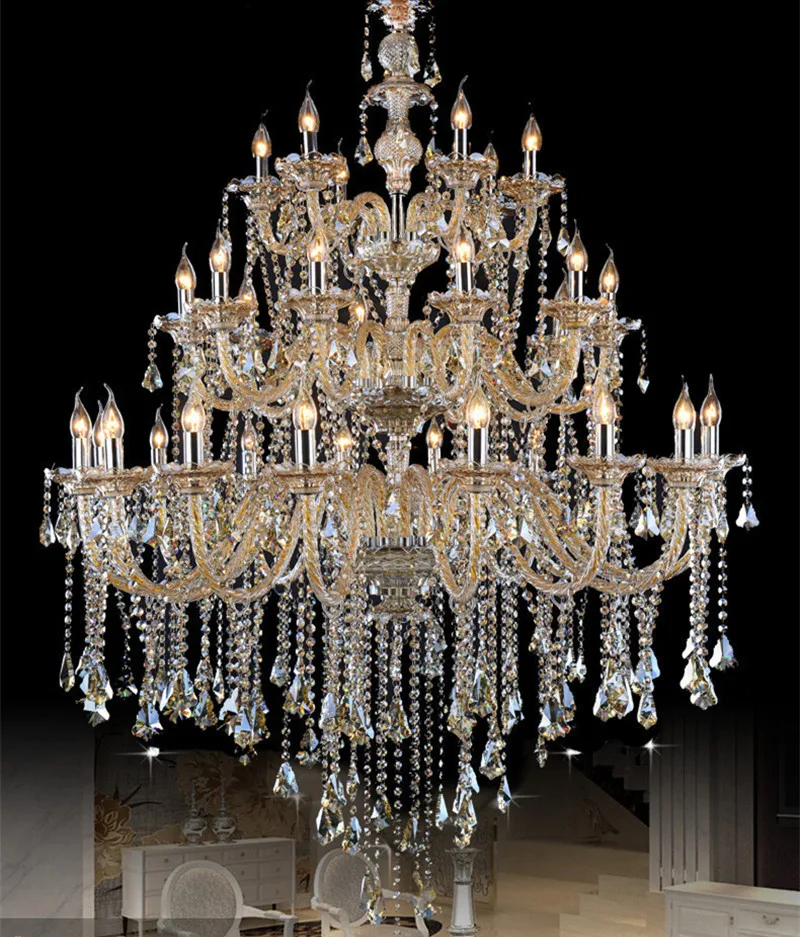 Большие люстры для гостиной светодиодный светильник домашнего декора lustre de cristal