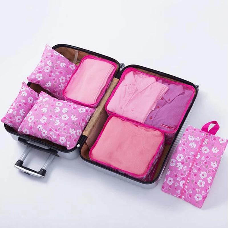 Travel Storage Bag Set For Clothes Tidy Organizer Wardrobe Suitcase Pouch Case Shoes Packing | Дом и сад