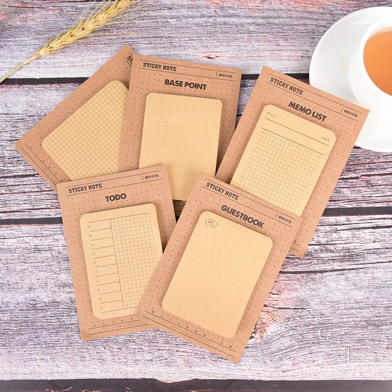 Week Plan Grid List Self-Adhesive Memo Multi-function N Times Pad Sticky Mini Notes Bookmark School Office Supply