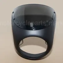 Мотоцикл ретро Кафе Racer Стиль рукоятка фары обтекатель с экраном лобовое стекло крышка универсальный подходит для 7 дюймов мотоцикл