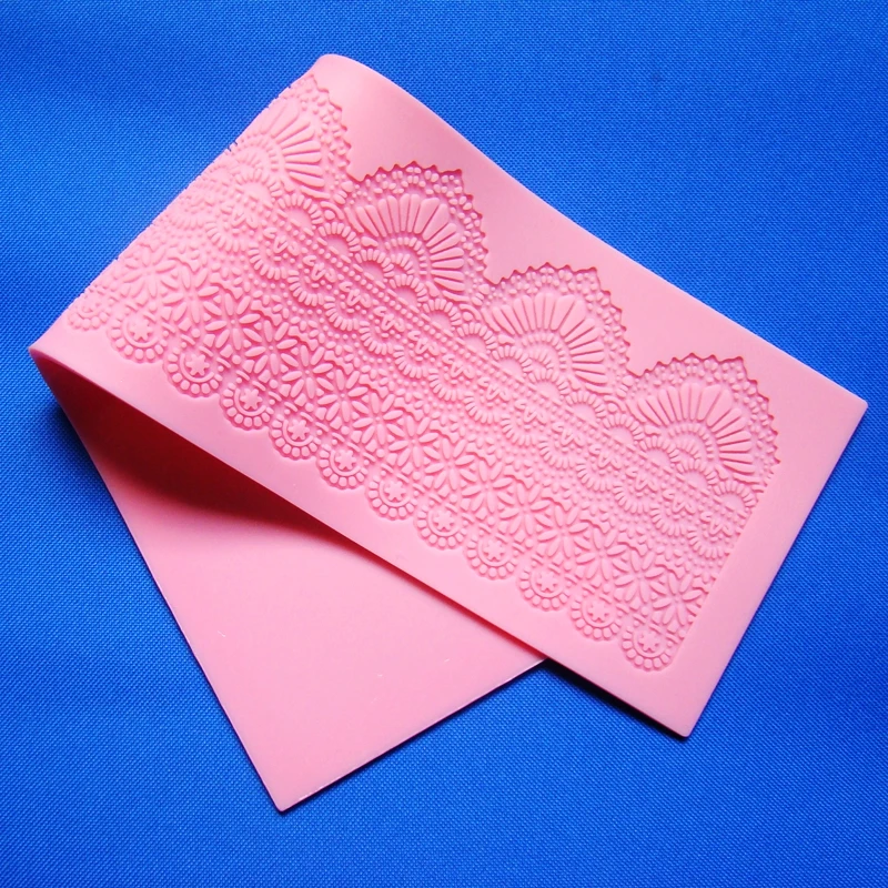 Large Long Silicone Lace Mold Flower Fondant Cake Chocolate Decoration DIY Bakeware tool 1pc/lot | Дом и сад