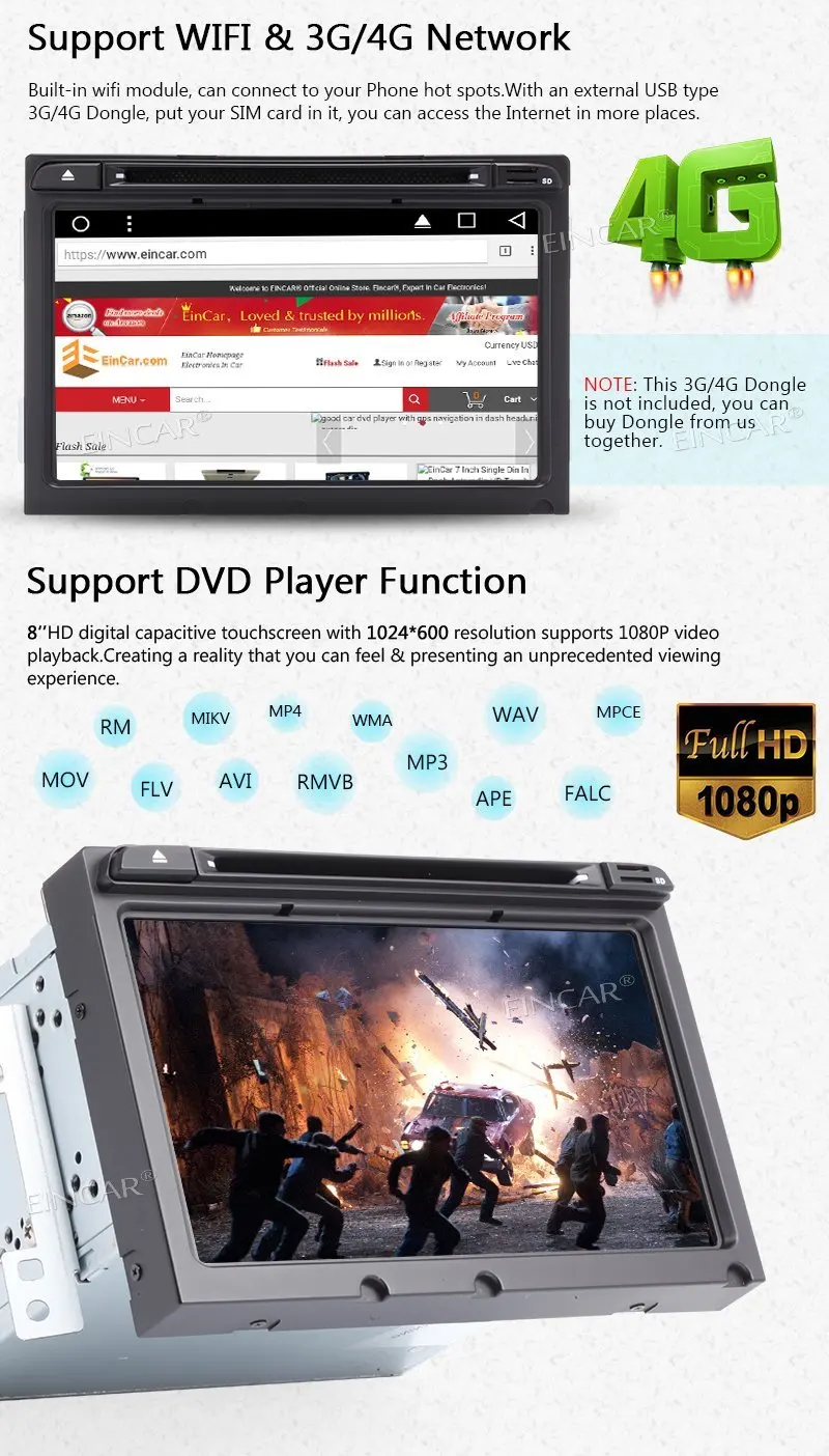 Android 7.1 8 &quotHD Автомобильный цифровой сенсорный экран dvd плеер стерео для Hyundai