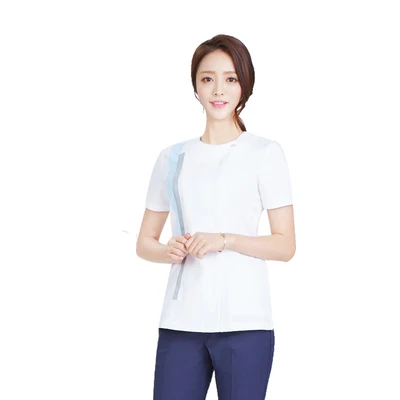 

Beauty salon beautician work clothes female spa nurse dental plastic hospital nurse pants suit summer suit