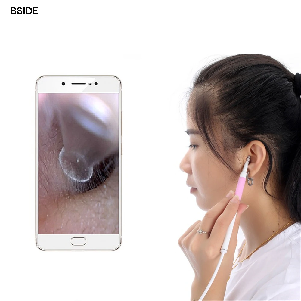 

Ear Endoscope 3 in 1 Ear Cleaning Tool Multifunctional Earpick 5.5mm Mini Camera For Android PC Ear Spoon OTG