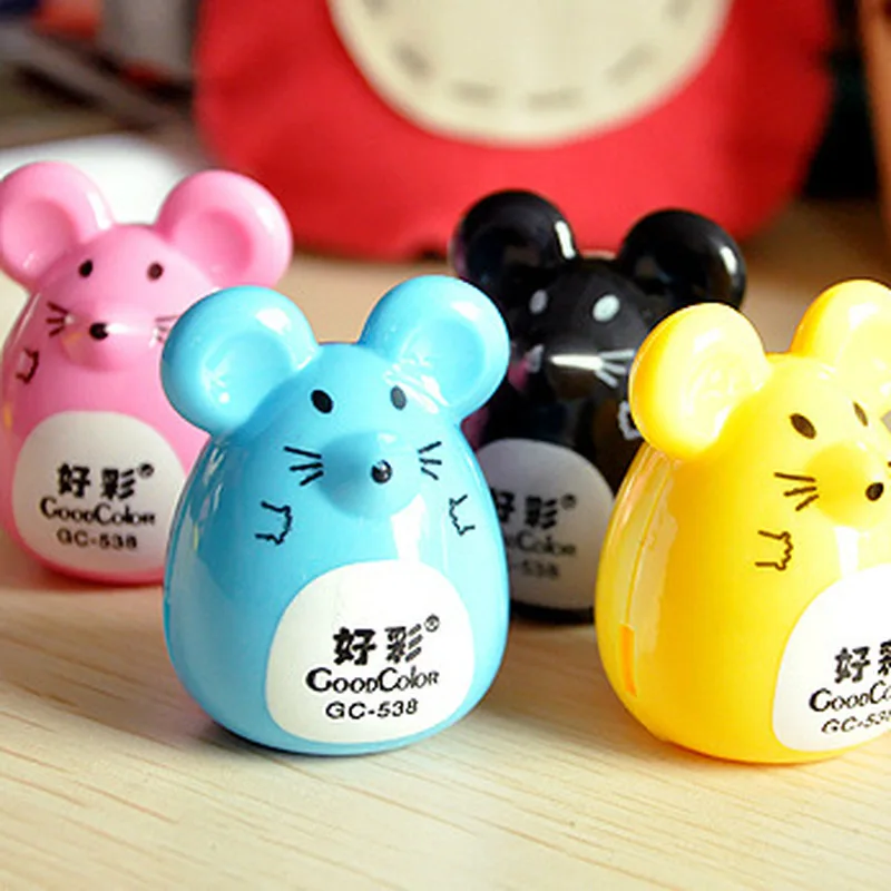 

1 Piece Creative stationery Cartoon style standard Plastic Pencil Sharpener Pencil Cutter Knife School Supplies