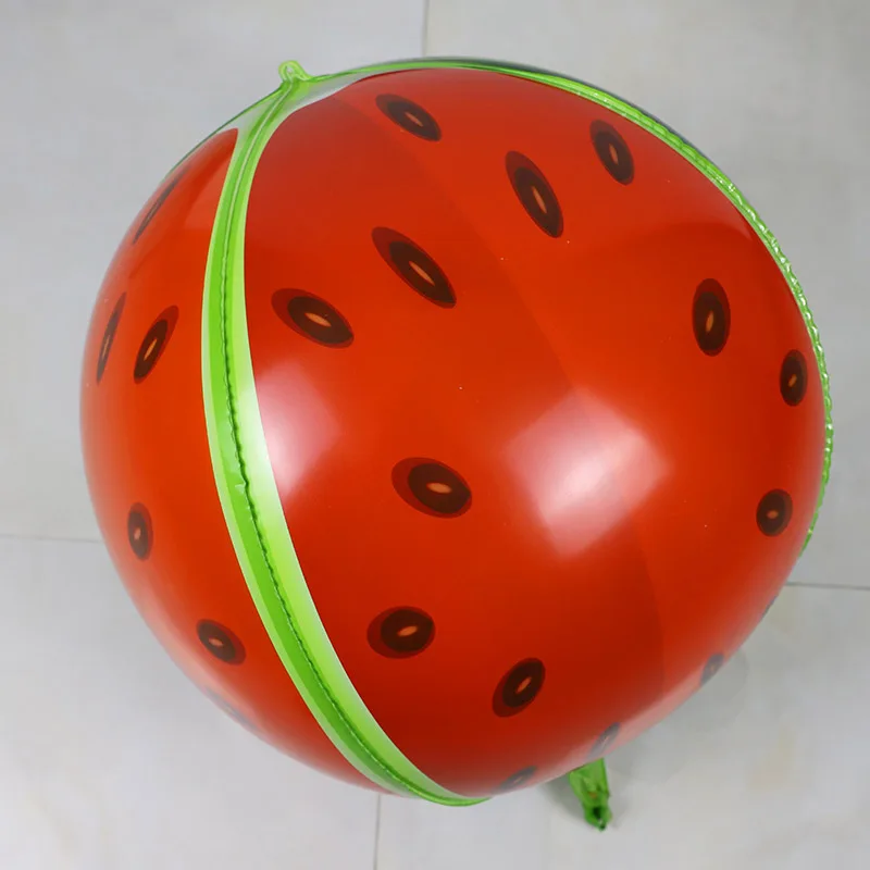 2" 4D воздушный шар из арбузной фольги, большая круглая Сфера, алюминиевые майларские воздушные шары для сторонние исполнители, наполнение гирлянды