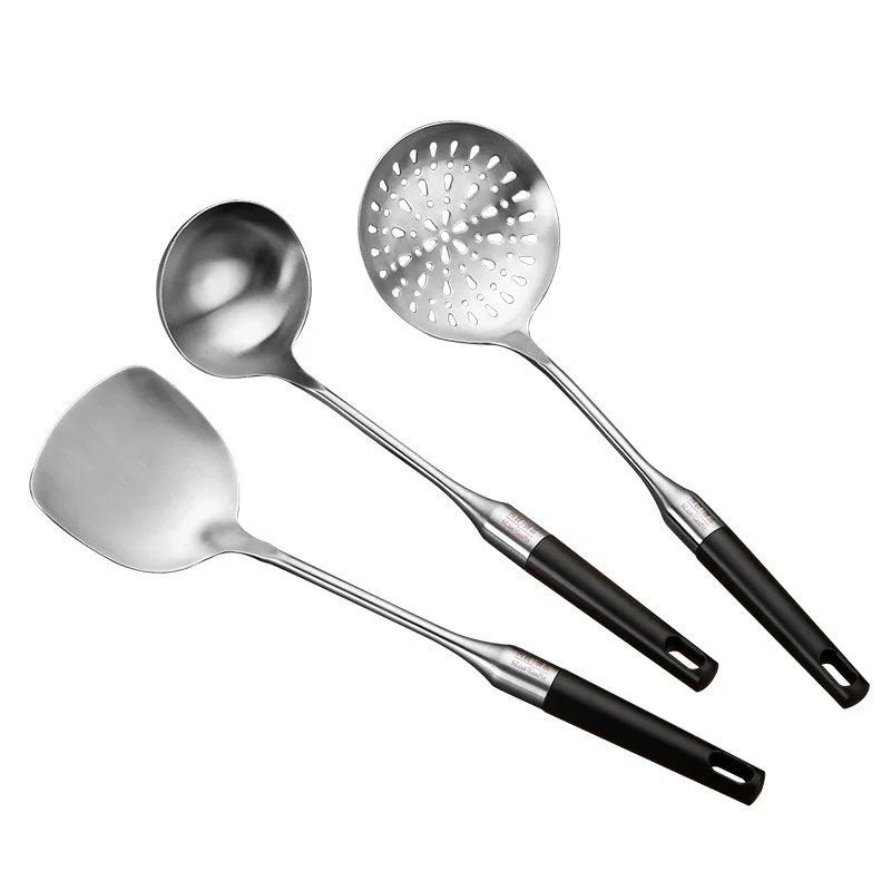 Heat-resistant 304 Stainless Steel Soup Spoon Shovel Turner Strainer Cooking Tools Utensils Set Kitchen Accessories Cookware Heat-resistant 304 Stainless Steel Soup Spoon Shovel Turner Strainer Cooking Tools Utensils Set Kitchen Accessories Cookware