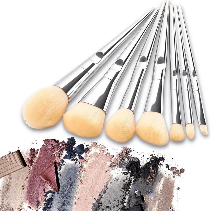 

7Pcs Makeup Brushes Set Foundation Eyeshadow Lips Make up Brush Loose Powder Brush Kits