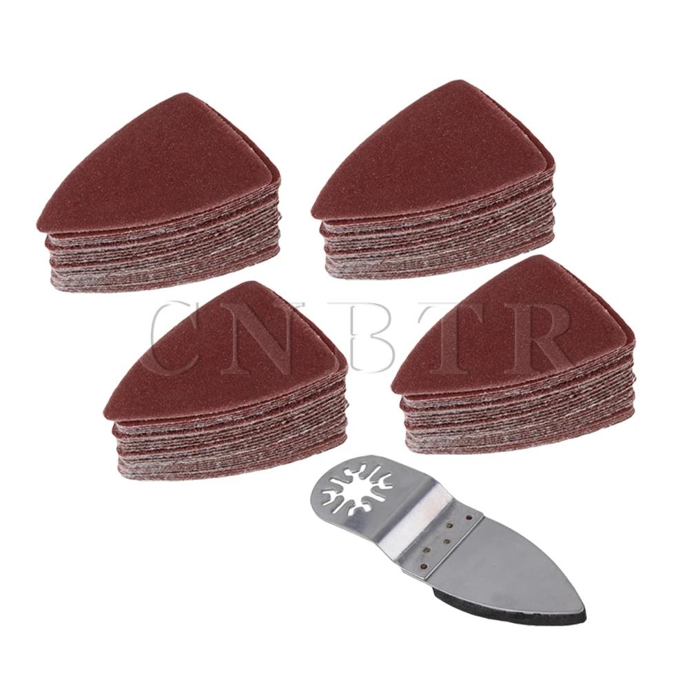 CNBTR Oscillating MultiTool Polishing Finger Sanding Pad Disc Sanding Sandpaper Sheet Set of 5