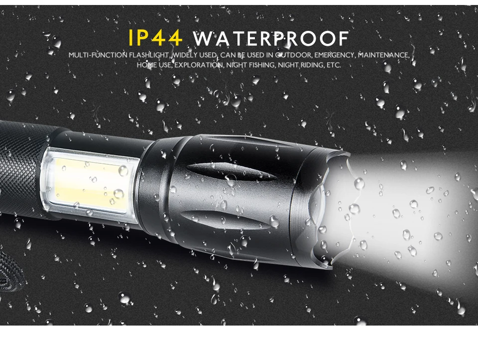 T6 3800LM Zoomable LED Flashlight Waterproof Hunting Lanterna  (9)