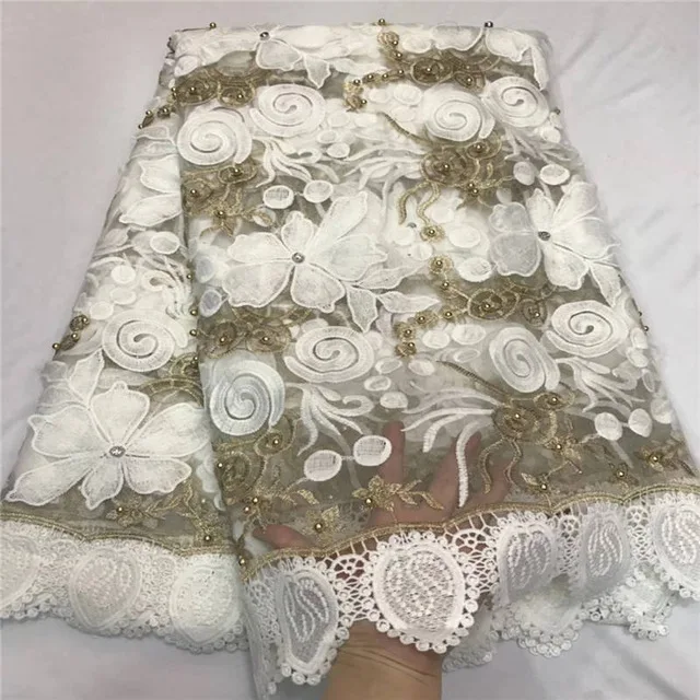 

2018 Latest French Nigerian Laces Fabrics High Quality Tulle African Laces Fabric Wedding African French Tulle Lace