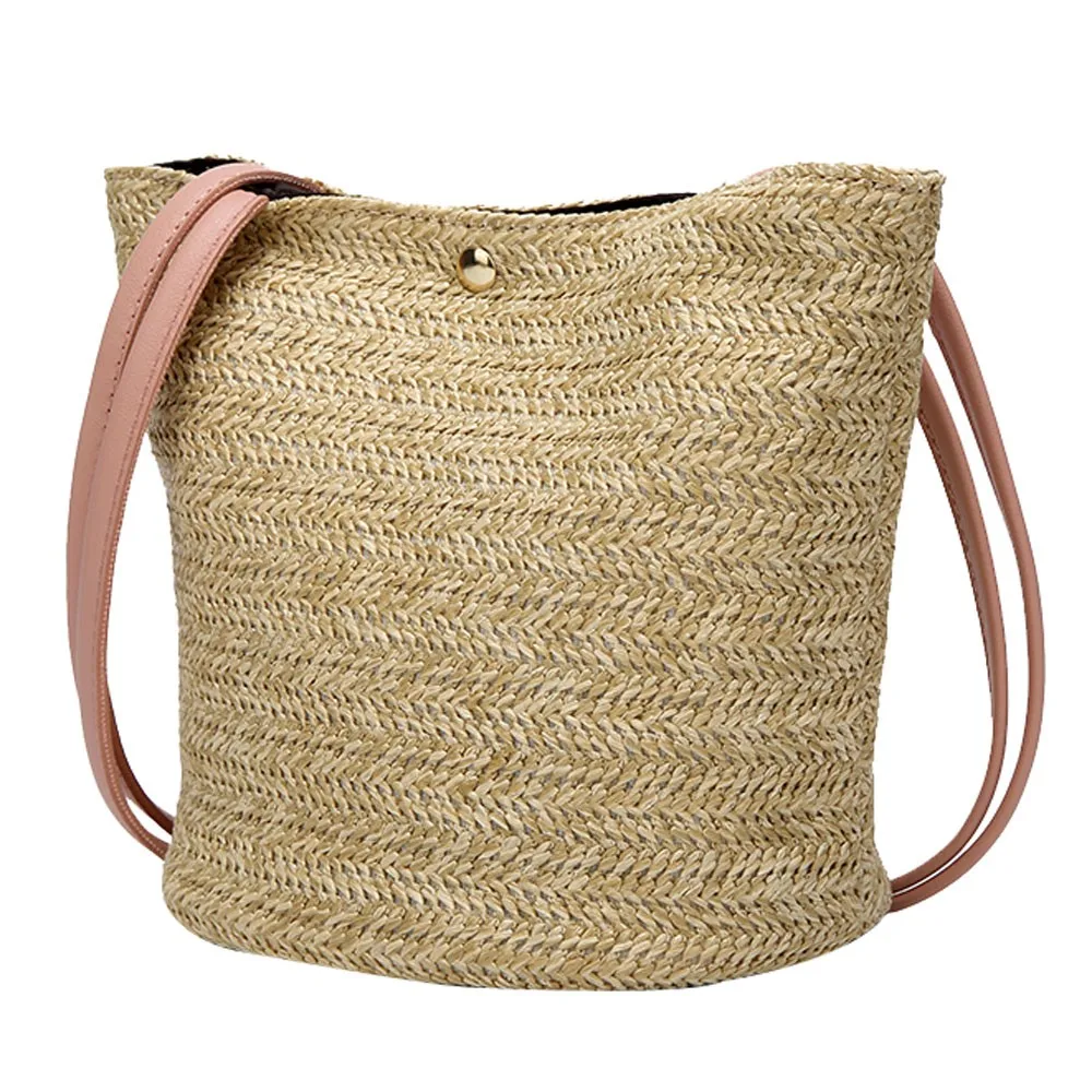 Women Straw Tassel Shoulder Bag Summer Style Beach Bag Brand Designer Handbags High Quality ...