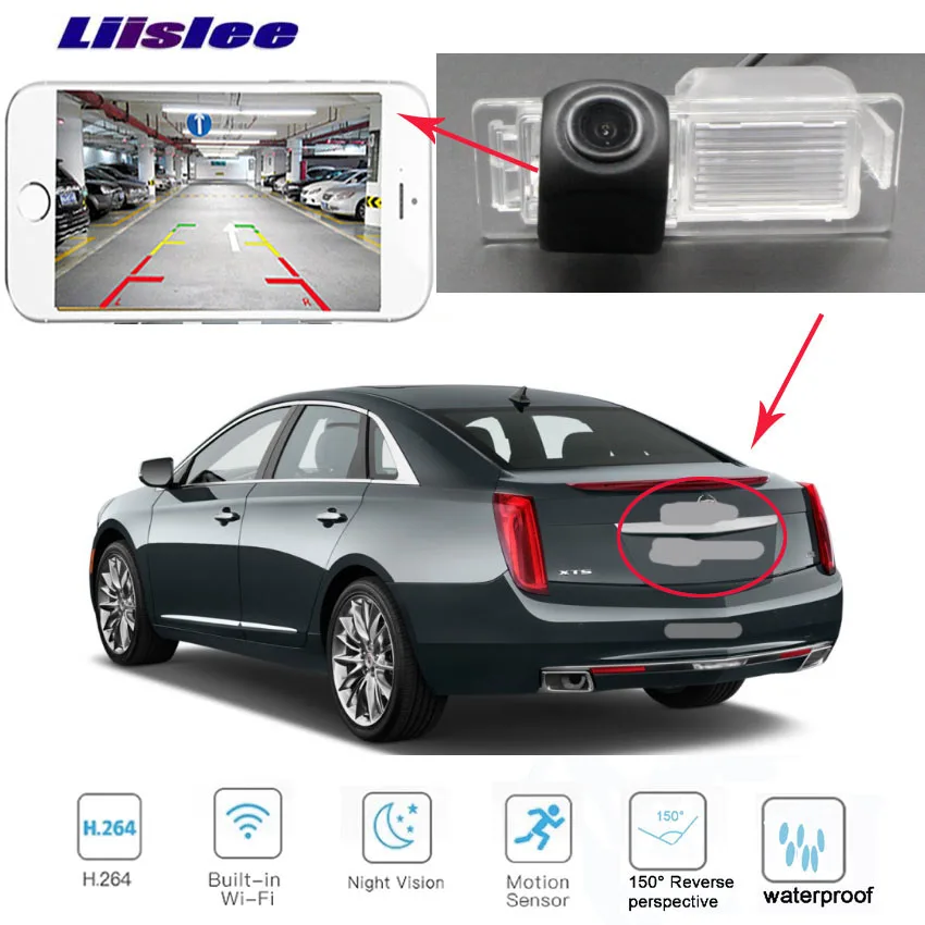 LiisLee Автомобильная камера заднего вида беспроводная HD для Cadillac SRX XTS CTS Buick Excelle GT 2015