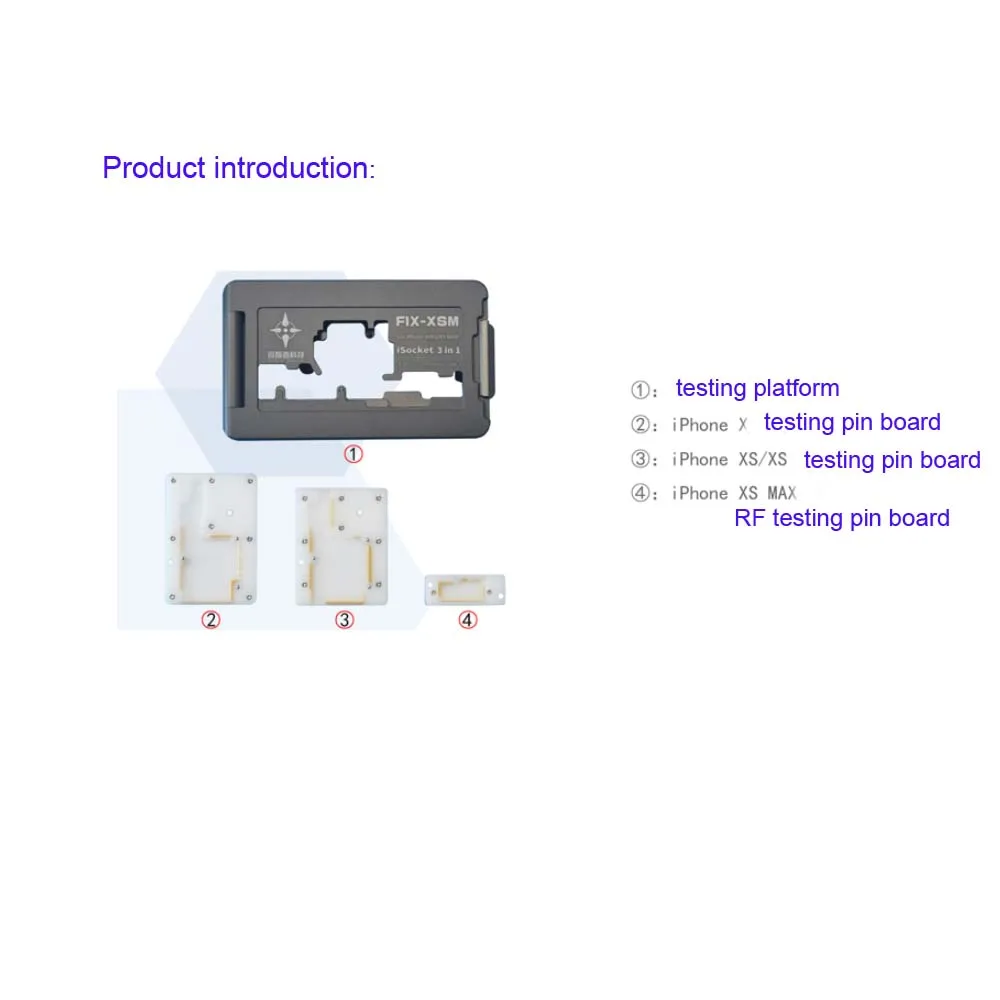 3 in 1 Mobile Phone Mainboard Repairing Platform Testing Fixture for iPhone X XS XS MAX Middle Layer Mid Frame Testing Repairing