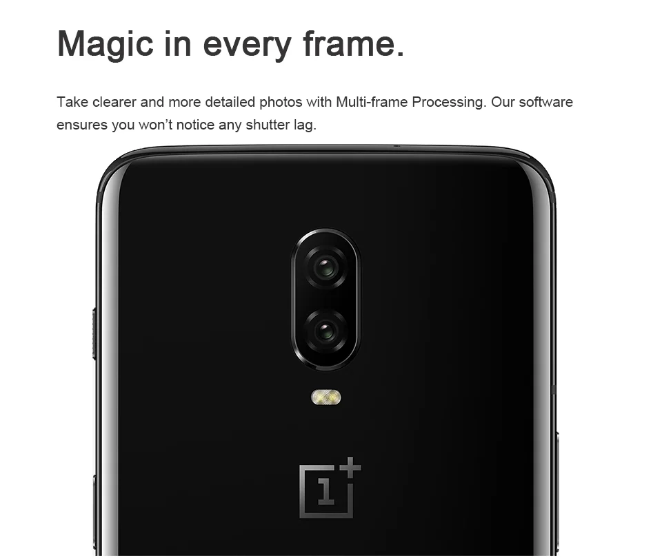 Новый оригинальный Oneplus 6 T Мобильный телефон 6 ГБ оперативная память 128 Встроенная Snapdragon 845 Octa Core 6,41 "Dual камера 20MP + 16MP экран разблокировать