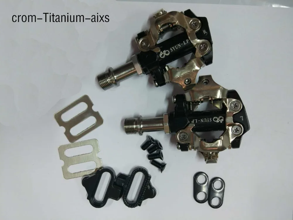 

New 2019 best quality sell cleats include Titanium/Cromo axis MTB or racking road bicycle clipless as XT-M980 SPD lock pedal
