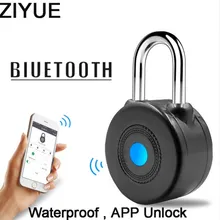 Водонепроницаемый портативный телефон Bluetooth приложение разблокировка умный замок Противоугонная сигнализация замок для двери велосипеда