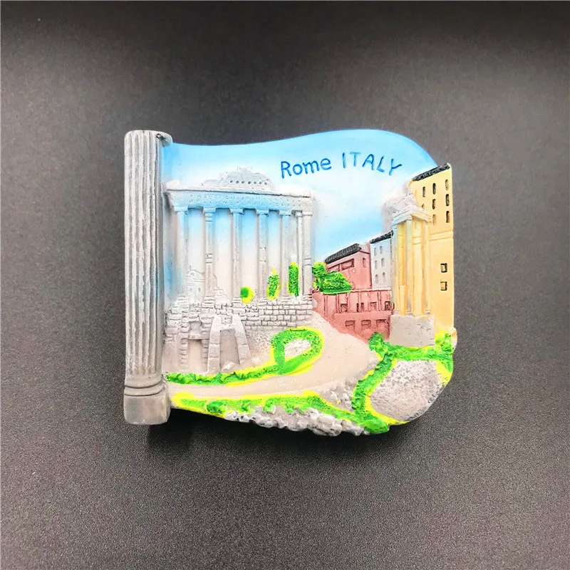 Личи Италия живописные магниты на холодильник знаменитый пейзаж наклейки на холодильник Коллекция подарков современные украшения для дома и кухни - Цвет: Rome