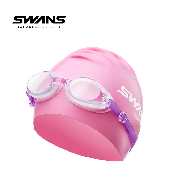 Плавательные очки для близоруких Водонепроницаемый Анти-туман Серфинг Плавание очки Профессиональный Плавание очки шапочки для бассейна Заглушки для ушей, зажим для носа комплект - Цвет: goggles and swim cap