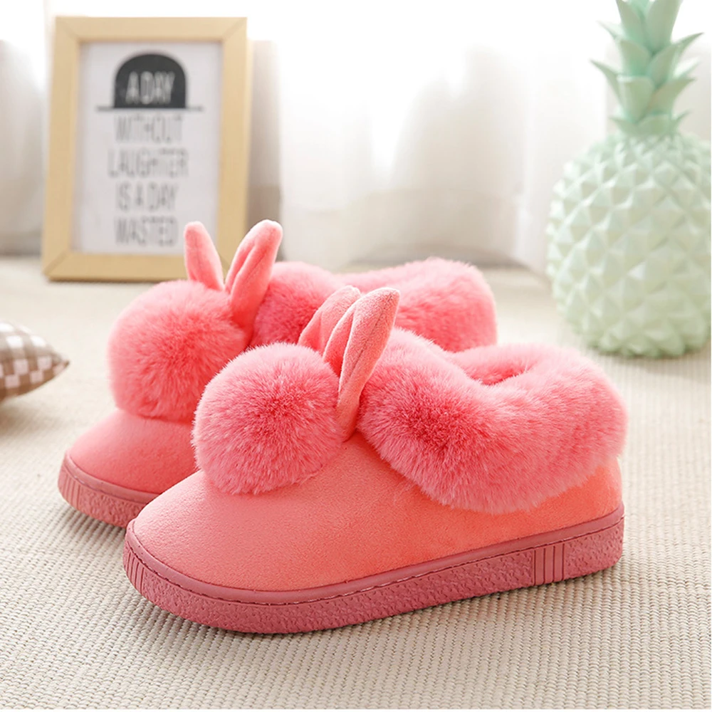 

Fuzzy Slippers Superstar Shoes Women Slippers 2018 Winter New Style Cow Suede Indoor Home Slippers Plus Size Black Women Shoes