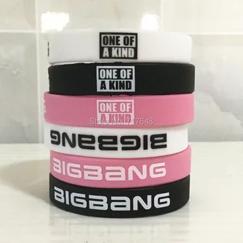

100pcs BigBang Wristband Silicone Bracelets free shipping by ePacket