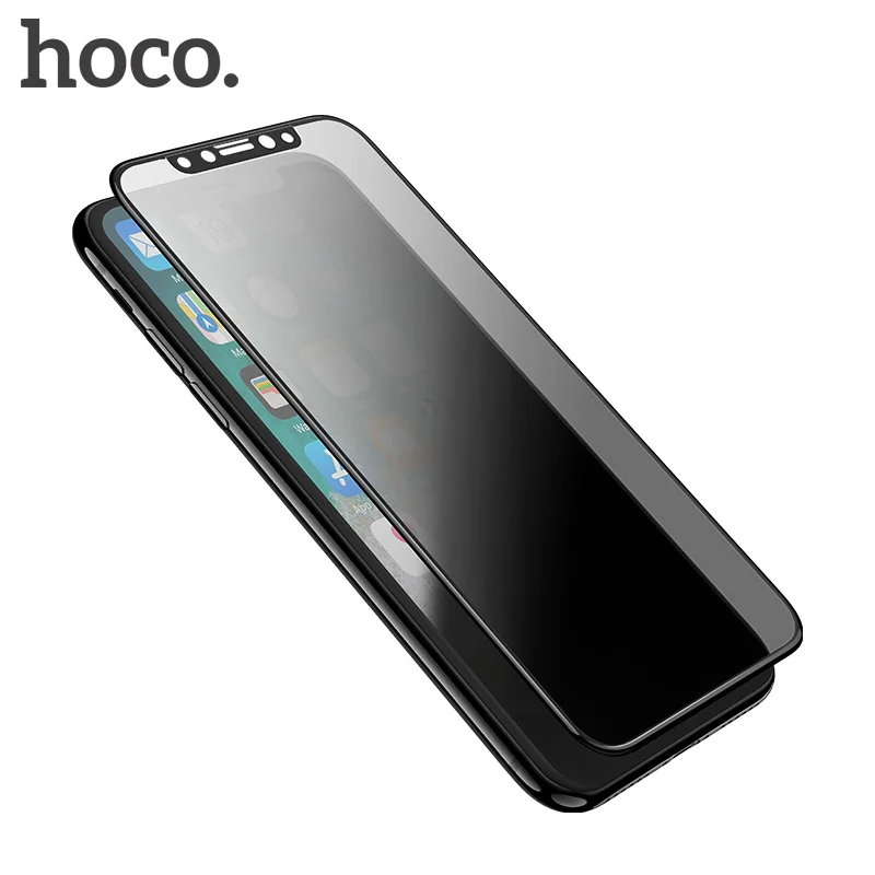 HOCO Anti Spy Privacy Tempered Glass for iPhone Xs Max iPhone XR 3D Screen Protector Ultra Thin
